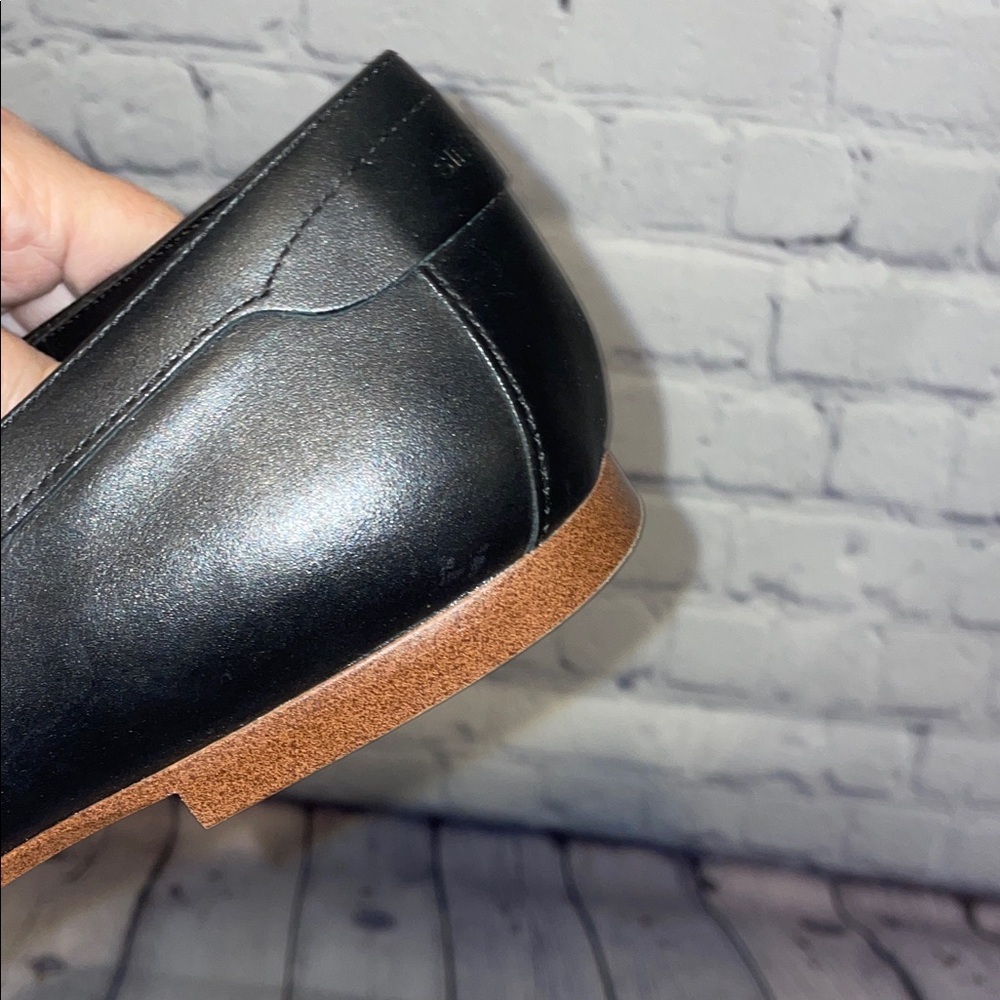 Franco Sarto Black Leather Loafers Sz 9 - Picture 10 of 11